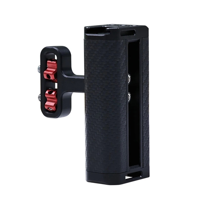 Universal อลูมิเนียมด้านข้าง Handle Grip Built-In ประแจรองเท้าเย็นสำหรับกล้อง DSLR Cage เติม Microphone Lampu