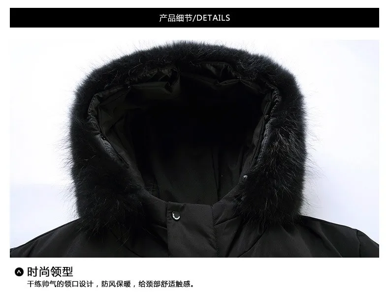 Style Hooded Jacket Short Length Casual with Windproof Wrinkle Finish Zipper Closure Thickened Regular Length Winter for Men