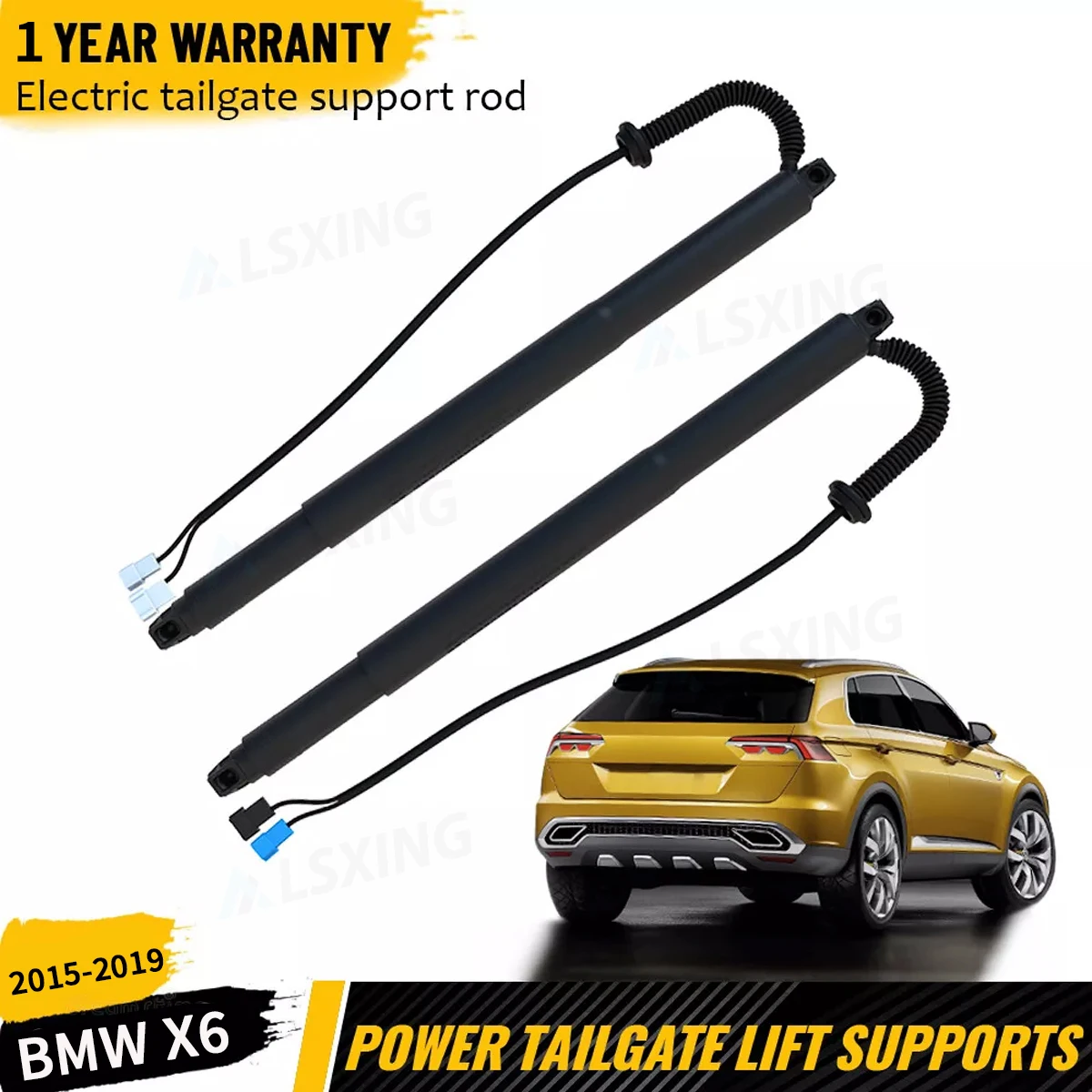 Electric Tailgate Struts For 2015 - 2019 BMW X6 F16 Power Hatch Lift Support Opener Shock 51247318651 51247318652