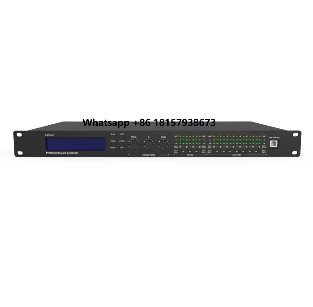 

4 in 8 OUT Professional Audio Sound Processor with 4 Dante Channel for Stage, Live Convert PA Public Address System