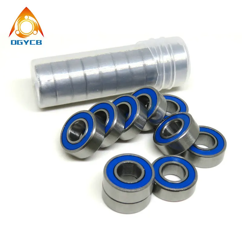 10pcs MR148 RS 8x14x4 mm ABEC-3 Miniature Ball Bearing 8 14 4 MR148-2RS RU Ball Bearings Blue Sealed For Axial SCX10 II