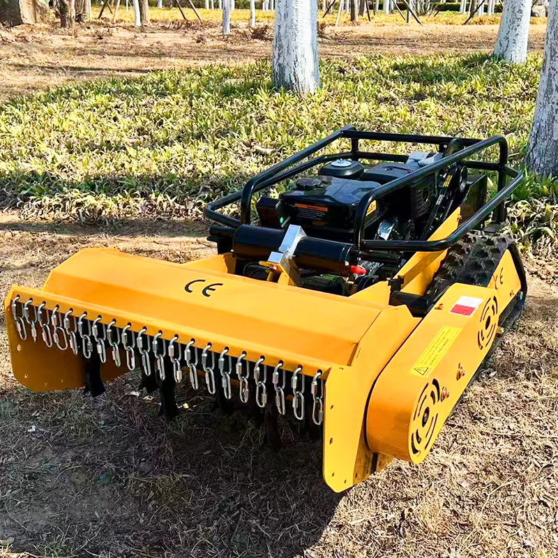 تخصيص جزازة العشب ذات التحكم عن بعد ثنائي المسار لجميع التضاريس يمكن أن تكون جزازة العشب الذكية رباعية الأشواط بدون دوران