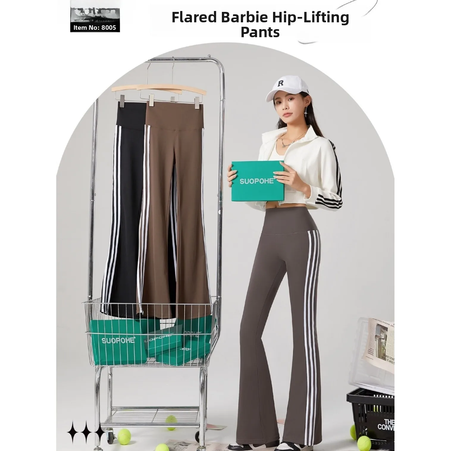 ハイウエストヨガパンツ レディース 夏用 着痩せ ロング丈 マイクロフレア お腹シェイプ ベビースーツパンツ