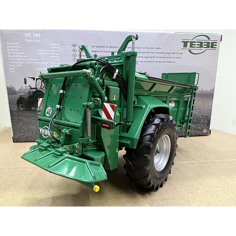 Diecast Alloy 1:32 Scale TEBBE MS 140 Fertilizer Applicator Spreader Trailer Car Model Adult Toys Classics Souvenir Gift Display