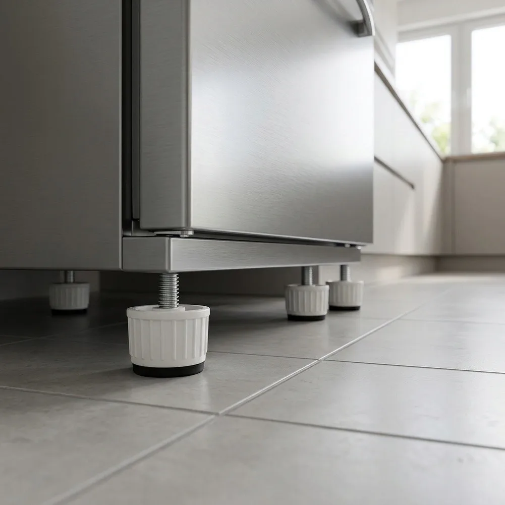 Appliance Leveling Kit 4PCS Adjustable Height Footings for Fridges Freezers Tables Chairs and Similar Equipment
