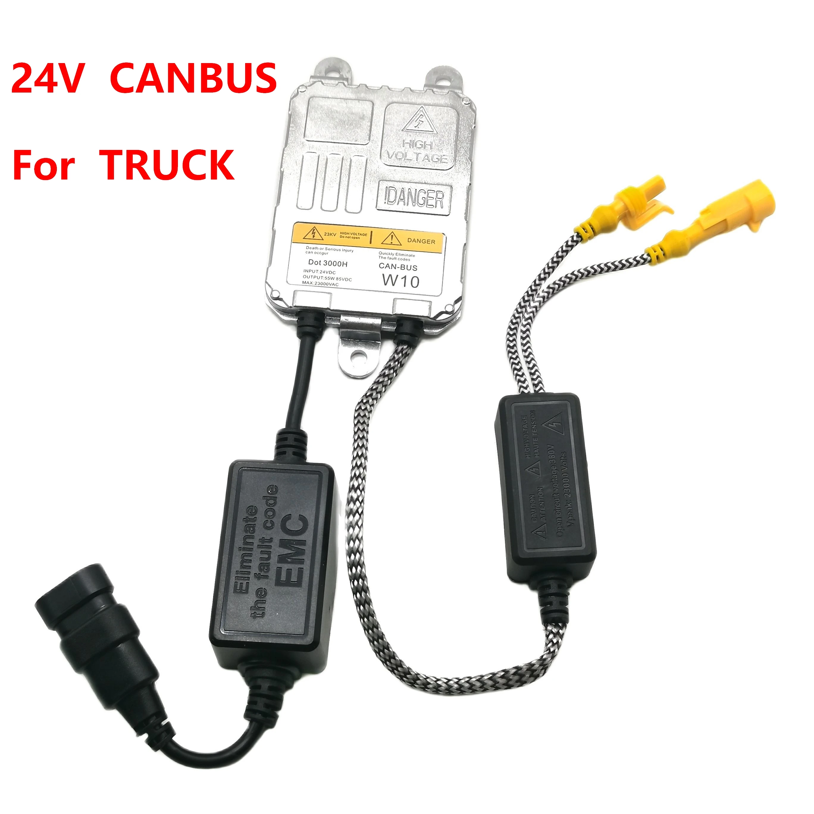 

2PCS 24V Truck 55w CANBUS Xenon Decoder Ballasts No Error For H1 H3 H7 H11 9005 9006 D2H 880 HB3 HB4 12V Cars HID Headlights