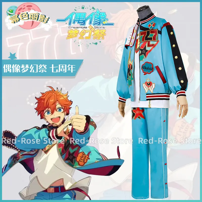 Ensemble Stars 7th Anniversary Trickstar Hidaka Hokuto Akehoshi Subaru Yuuki Makoto Isara Mao Outfits Anime Cosplay Costumes