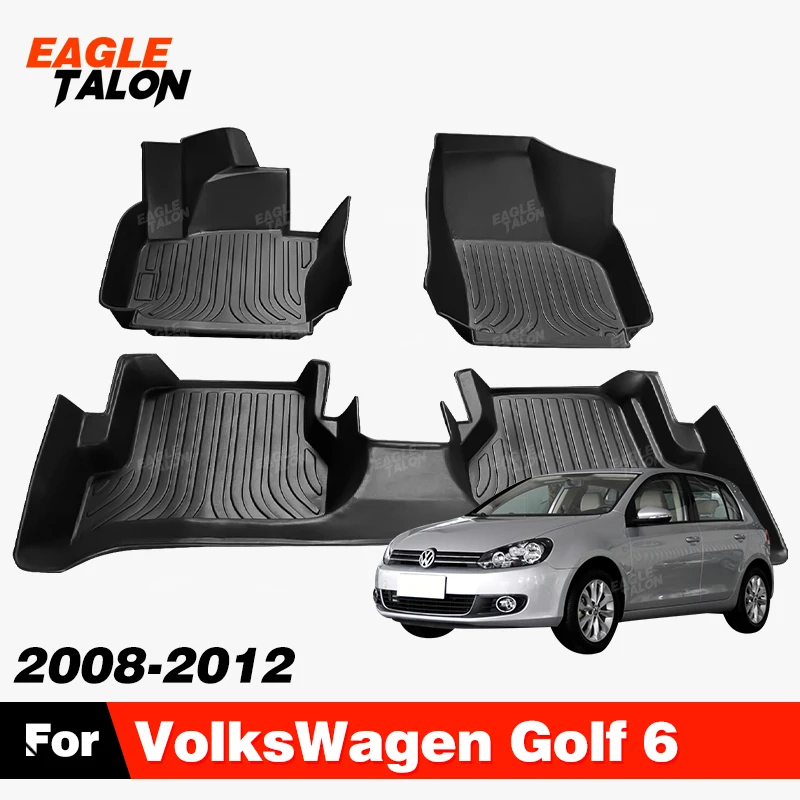 

Custom TPE Car Floor Mat For VolksWagen VW Golf 6 2008-2012 11 10 09 Carpet Cover Interior Protector Accessories parts