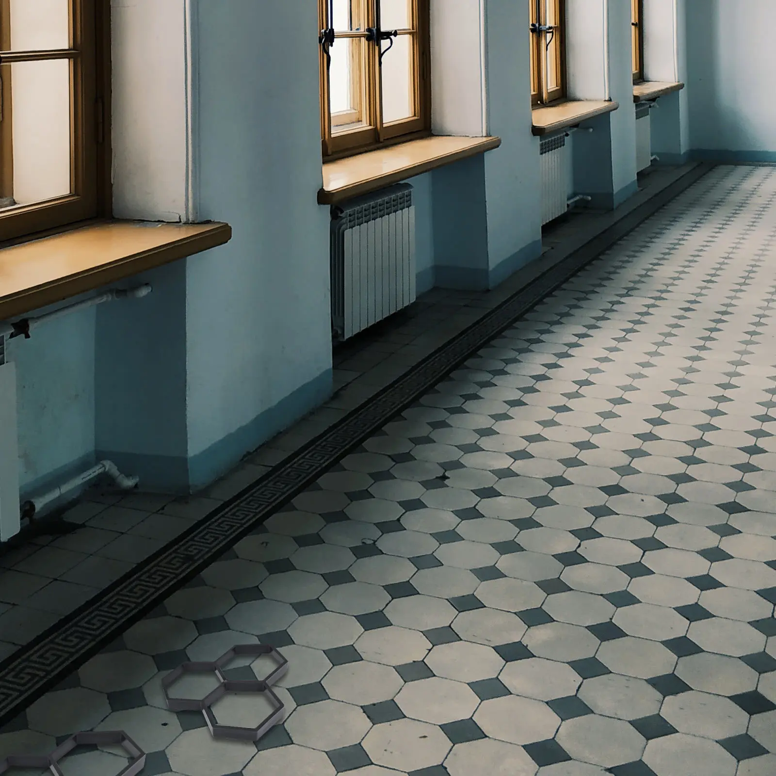 1Pcs Reusable Path Paving Mould Lightweight Portable DIY Pavement Mold for Courtyards Sidewalks Driveways Beautiful Paths