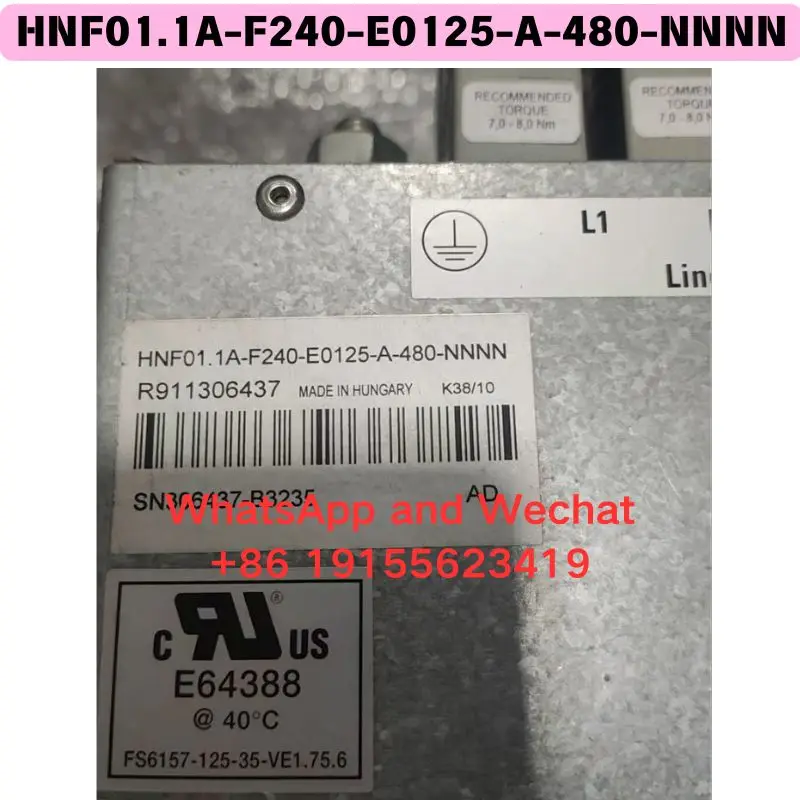 Used HNF01.1A-F240-E0125-A-480-NNNN Power filter Functional test OK Fast delivery