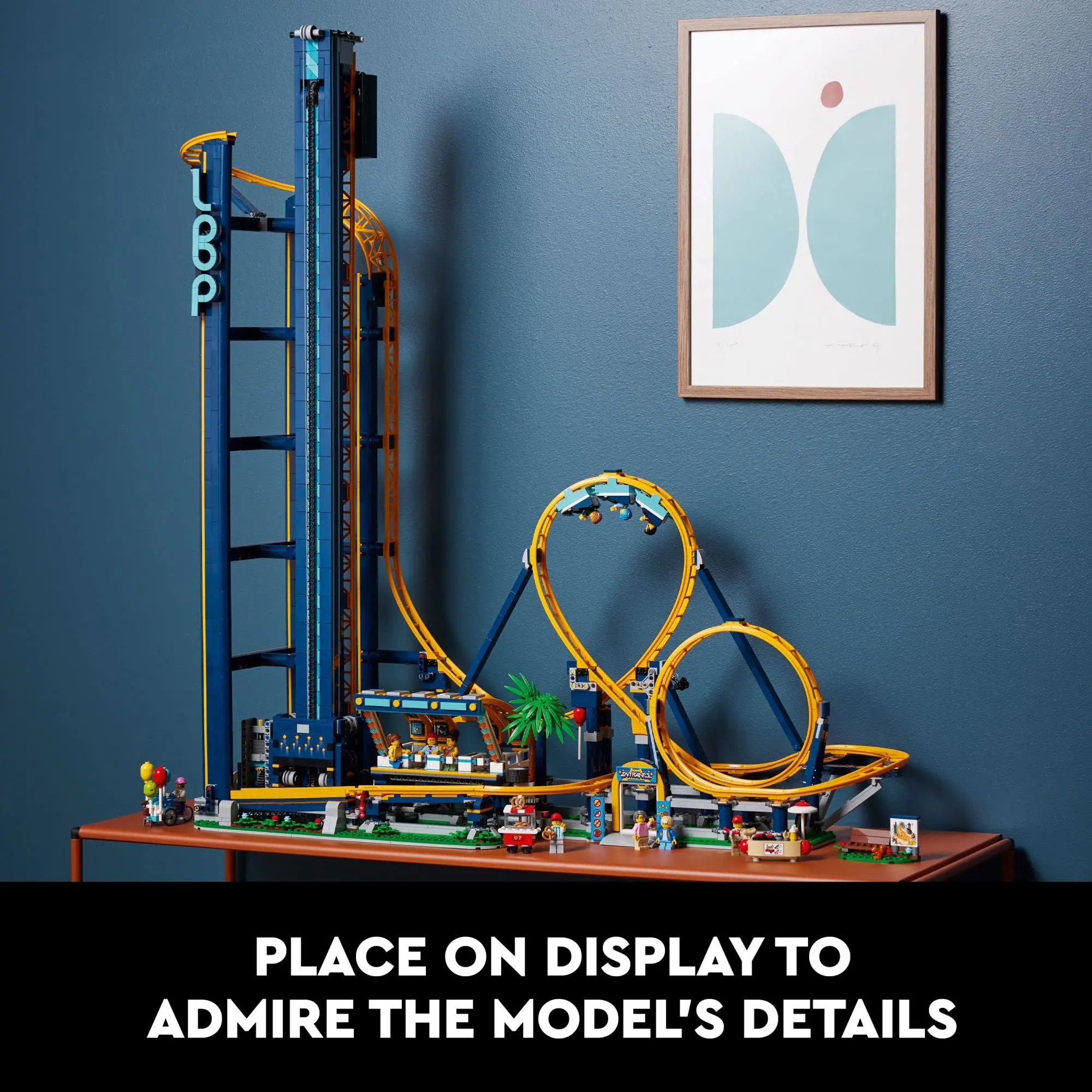 LEGO 10303 Roller Coaster Building Blocks Toy Set, Room Decoration