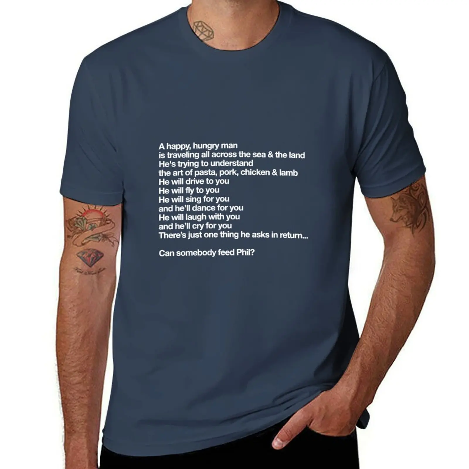 

Somebody Feed Phil Theme Lyrics - A Happy T-Shirt man t shirt designer t shirt man plain T-Shirt