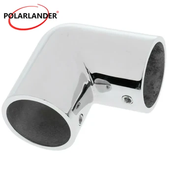 الثقيلة البحرية الصف صالح 90 درجة الكوع 316 الفولاذ المقاوم للصدأ 1 قطعة مفاصل توصيل الانابيب مركبة بحرية يخت اليد السكك الحديدية المناسب 25 مللي متر