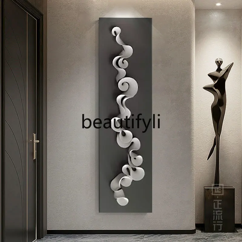 

Entrance Hallway Three-Dimensional Decorative Painting Abstract Curve Corridor Aisle Art Installation Painting