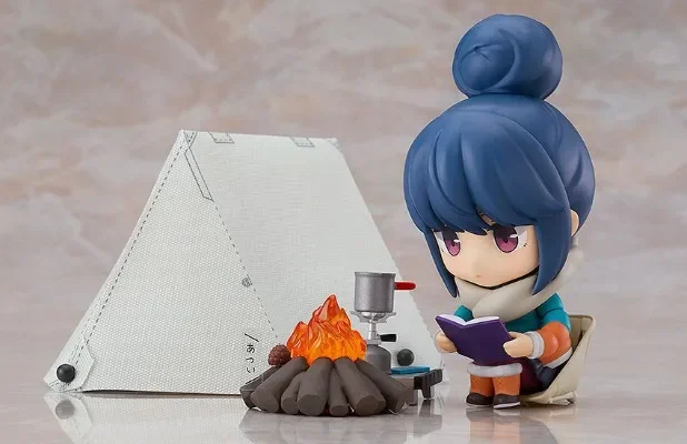 #981-DX Rin Shima Yuru Camp Anime Figure Max Factory Laid-Back Camp Rin Shima Action Figure Collection Model Doll Toys 10cm