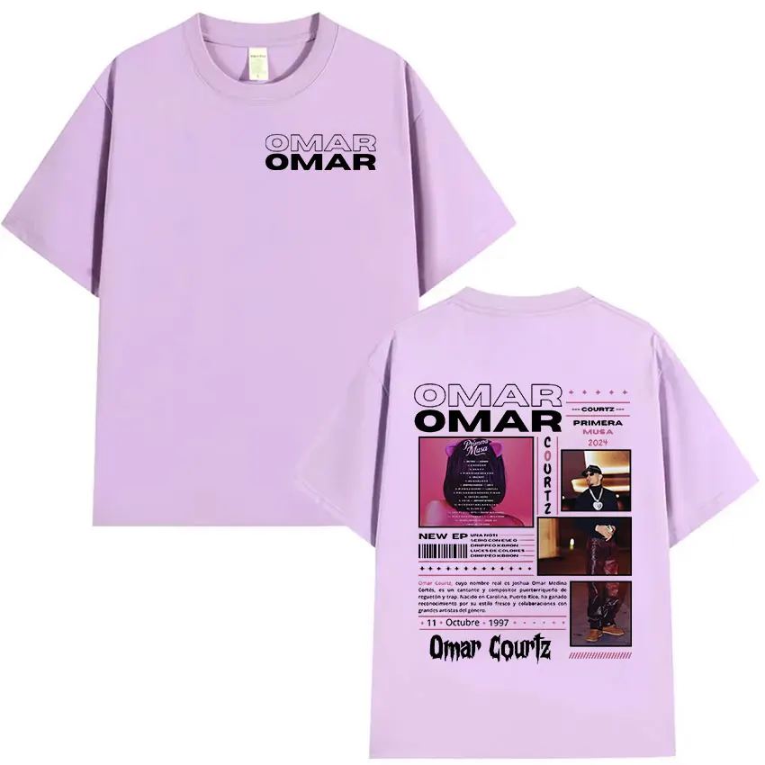 Rapper Omar Courtz Tour 2024 Graphic T Shirts Men's Retro High
