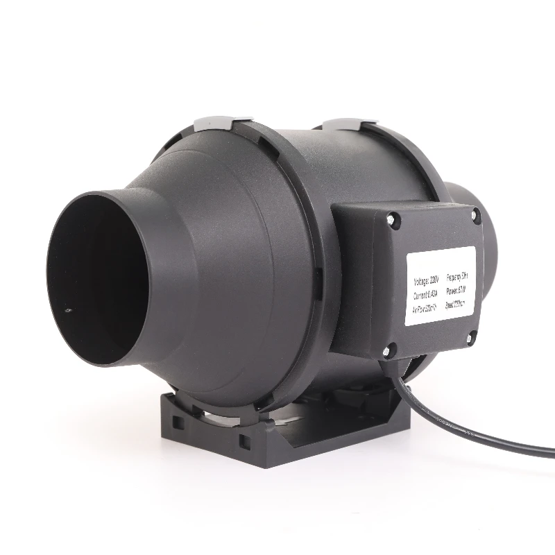 

110-240V In-Line Duct Booster Fan 4 "In-Line Duct Fan with Controller for Indoor Greenhouse Planting Tents