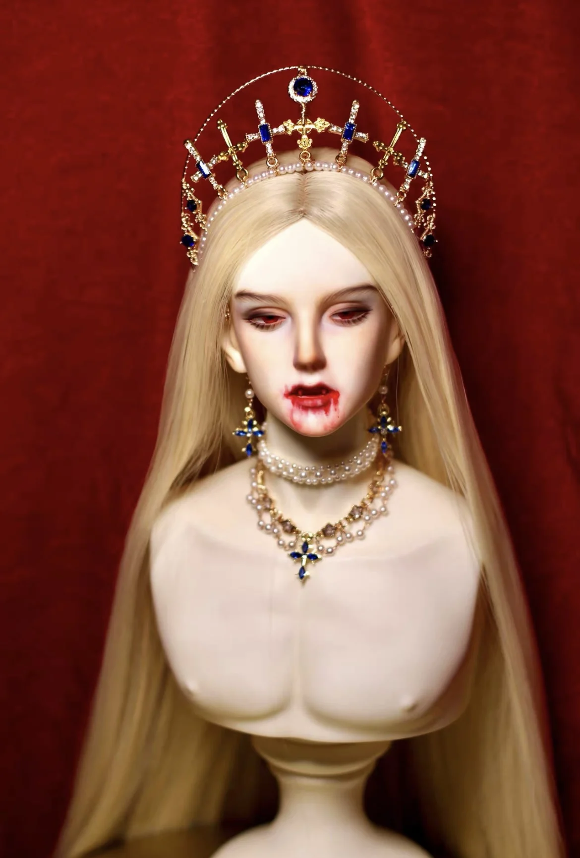 人形アクセサリー頭飾り 1/3 1/4 BJD クラウン送料無料