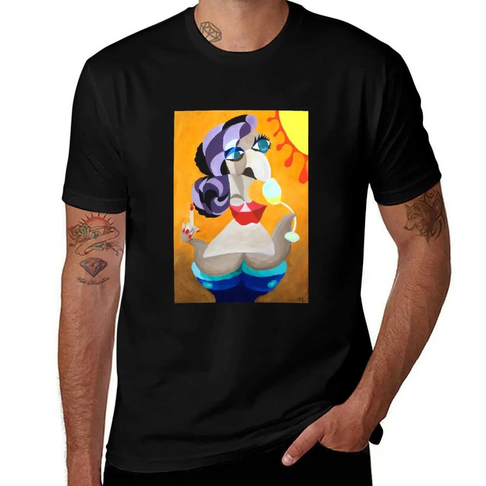 White Wine in the Sun (Screw you Helen) T-Shirt Labor Work Casual T-Shirt