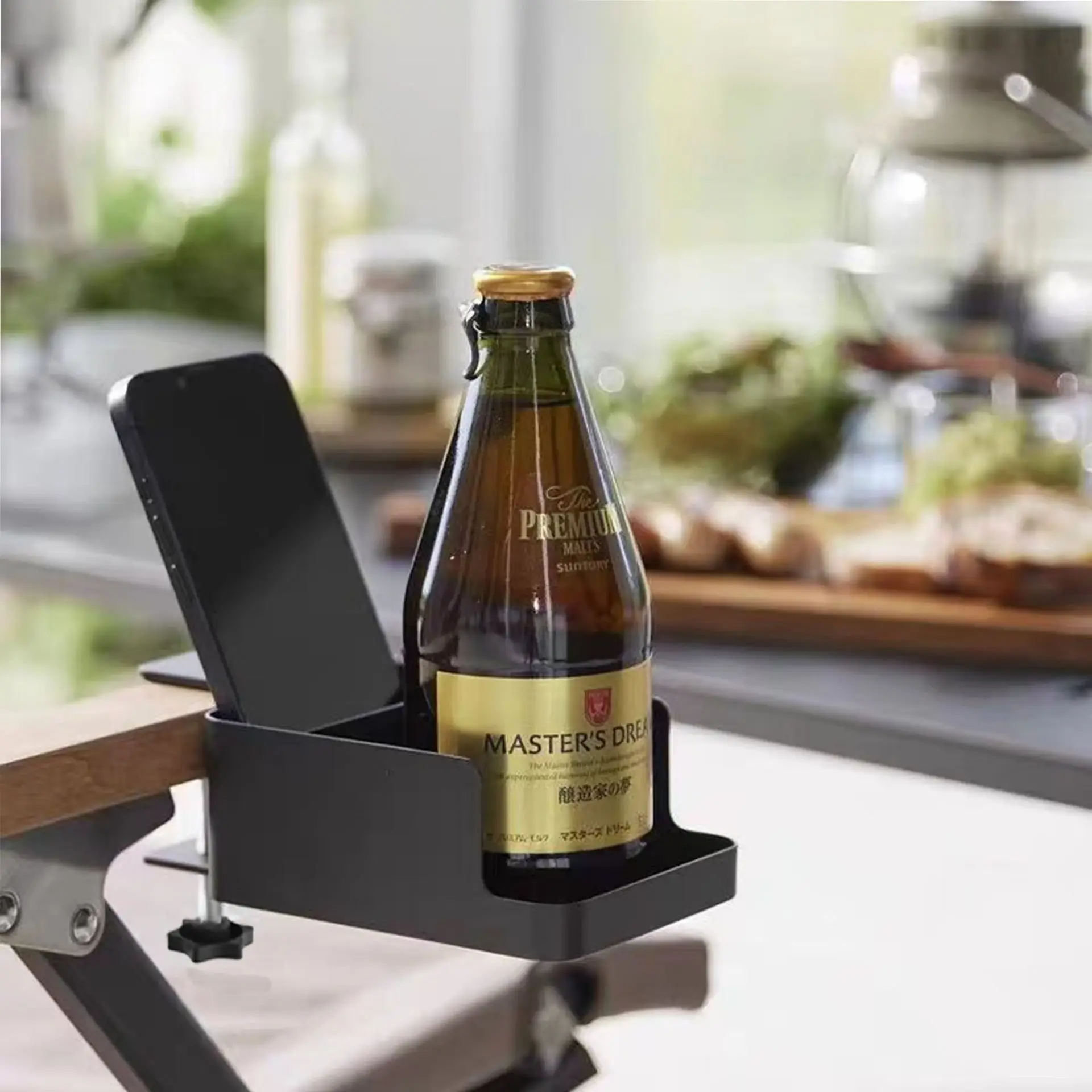 Adjustable Table Hanging Rack Multi-purpose Remote Control Phone Water Cup Small Potted Plant Storage Rack