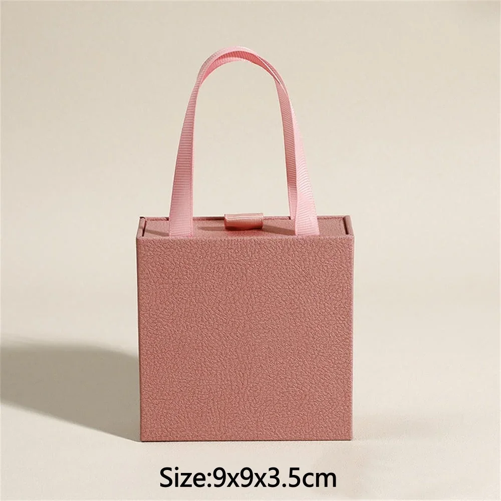 Jewelry Box With Tote Bag for Earring Ring Storage