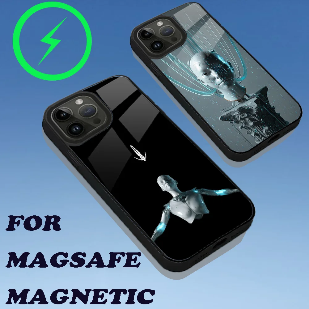 DJ Phone Case For iPhone 16,15,14,13,12,11,Plus,Pro,Max Mini Magsafe A-Afterlife Anyma Magnetic Wireless Charging