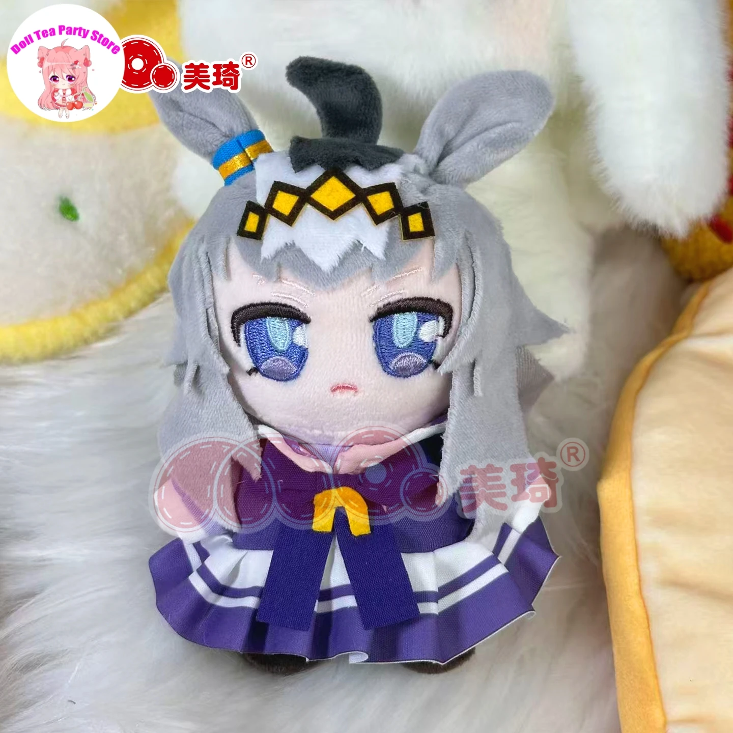 Anime Umamusume: Pretty Derby Oguri Cap Doujin Baumwollpuppe Entzückender 15 cm Rucksack-Anhänger Geschenk Schlüsselanhänger Plüschtiere Plüschtiere