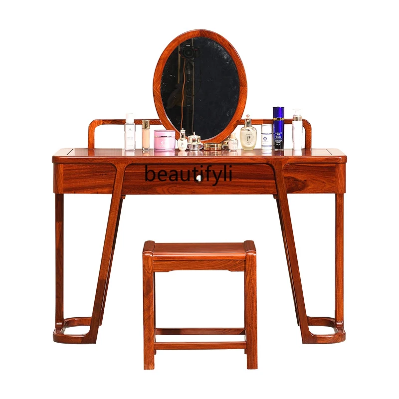 

Rosewood Dressing Makeup Table Solid Wood Chinese Bedroom Simple Small Apartment Dressing Table