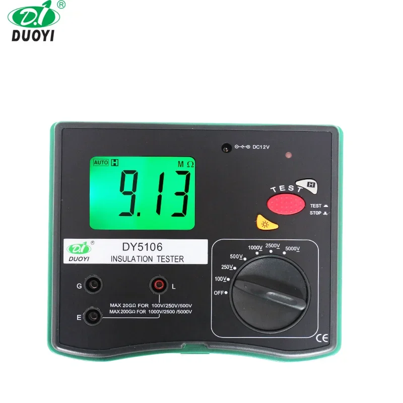 

DUOYI DY5102/5103/5106 Multifunctional Digital Insulation Resistance Tester Digital Display Megohmmeter