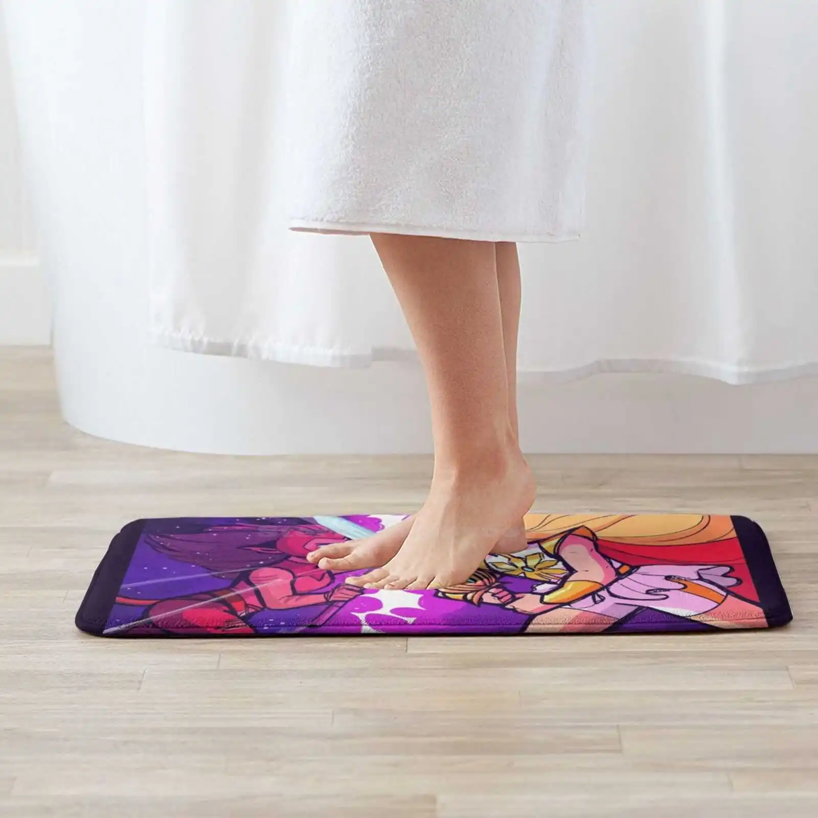 Catra And Adora Fight 3 Sizes Home Rug Room Carpet She Ra Sheraart Fanart Catradora Sword Myart Purple Princessesofpower