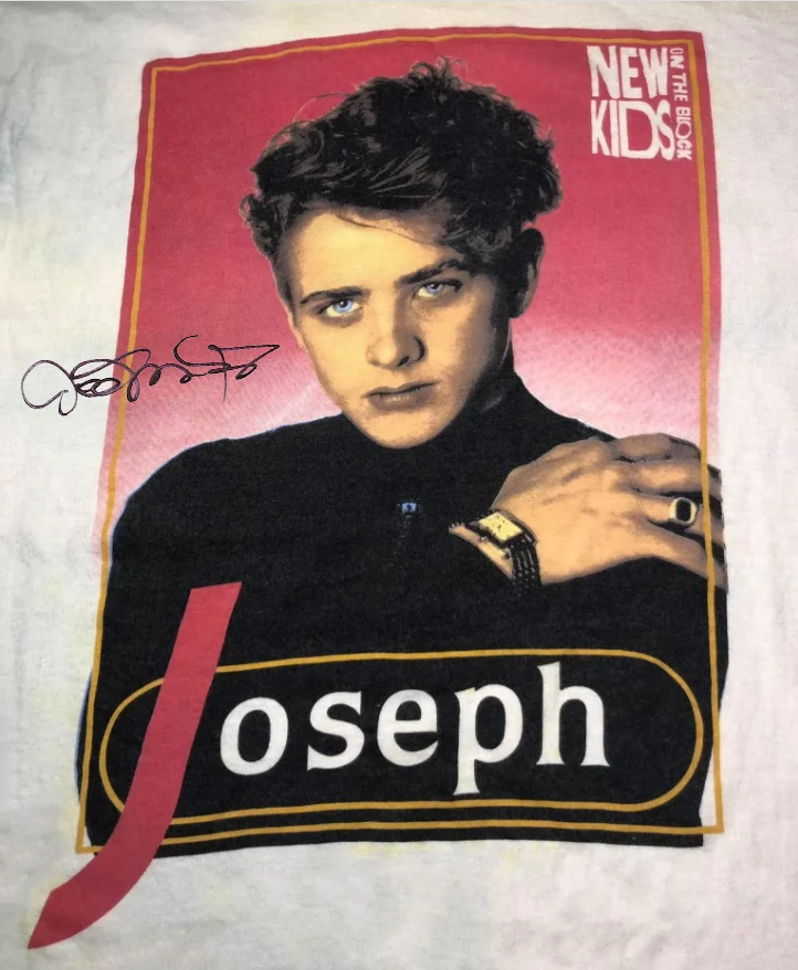 Joey McIntyre New Kids On The Block Shirt Short Sleeve White Unisex S-4XL NE1932