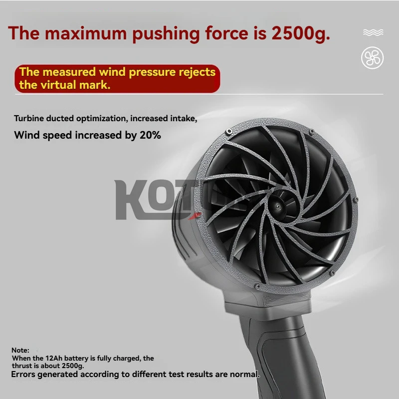 منفاخ قوي توربو مروحة نفاثة مروحة عنيفة غسيل السيارات إزالة الثلوج مجفف الهواء لماكيتا/ديوالت/ميلووكي