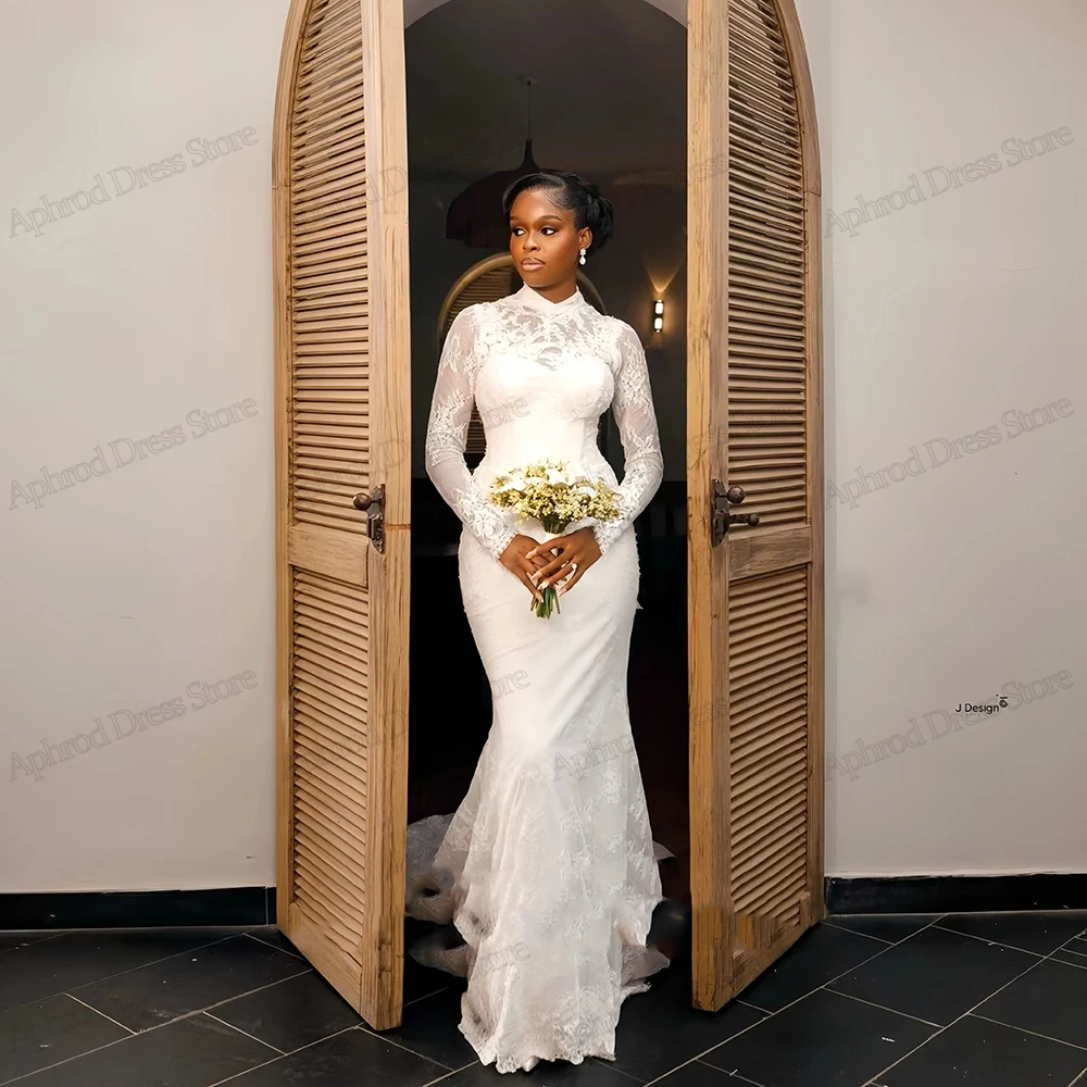 Modest Wedding Dresses Charming Bridal Gowns Lace Tiered Robes For Formal Party Muslim Elegant Vestidos De Novia Customized