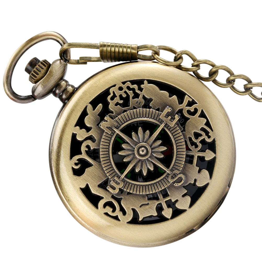 

1 Set Vintage Pocket Compass Lightweight Metal Portable Mini Compass For Outdoor Hiking Camping Survival Navigation School Kids