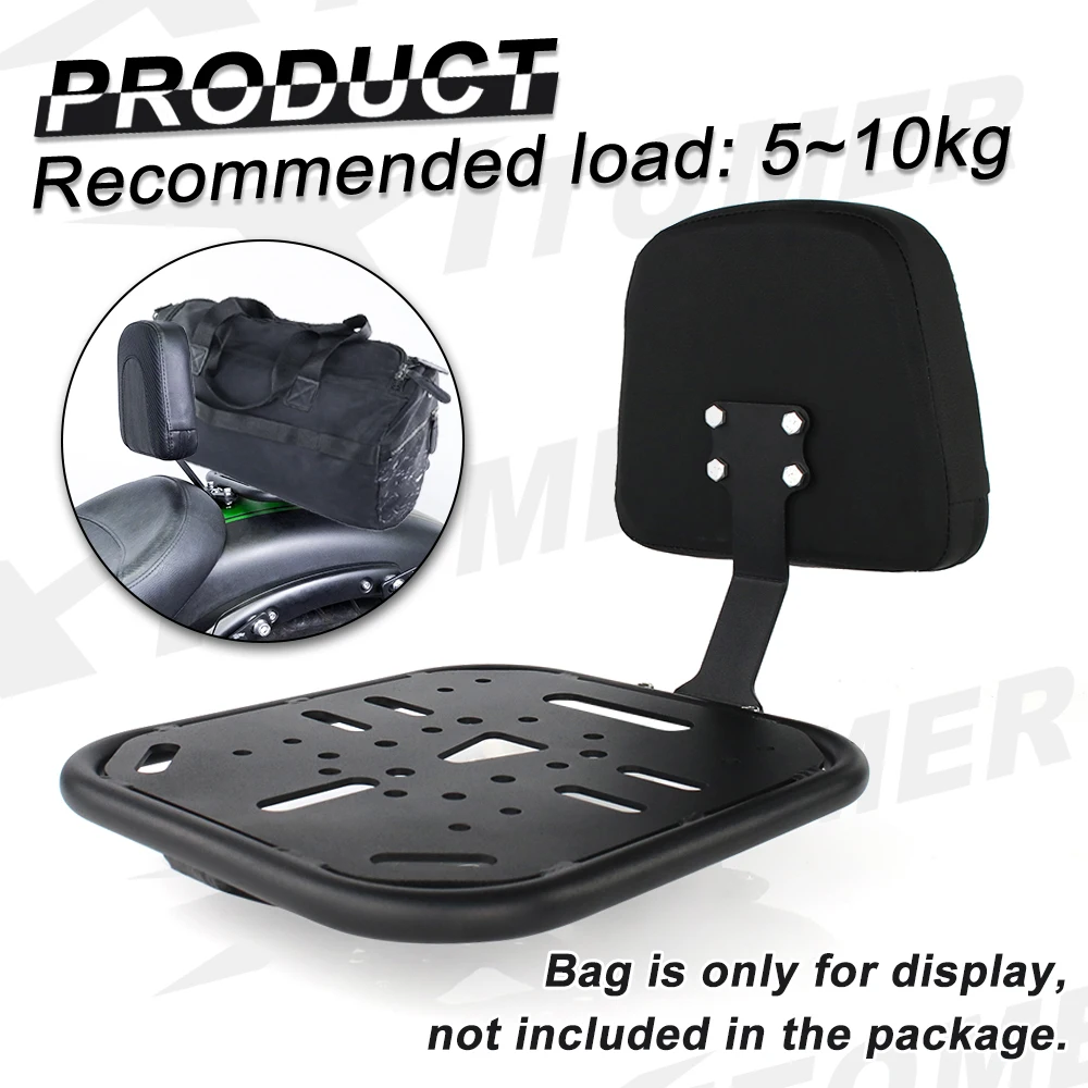Motorcycle Rear Passenger Seat Backrest Saddlebag Support Racks Detachable Luggage Rack VulcanS 650 VN650 2015-2024 For Kawasaki