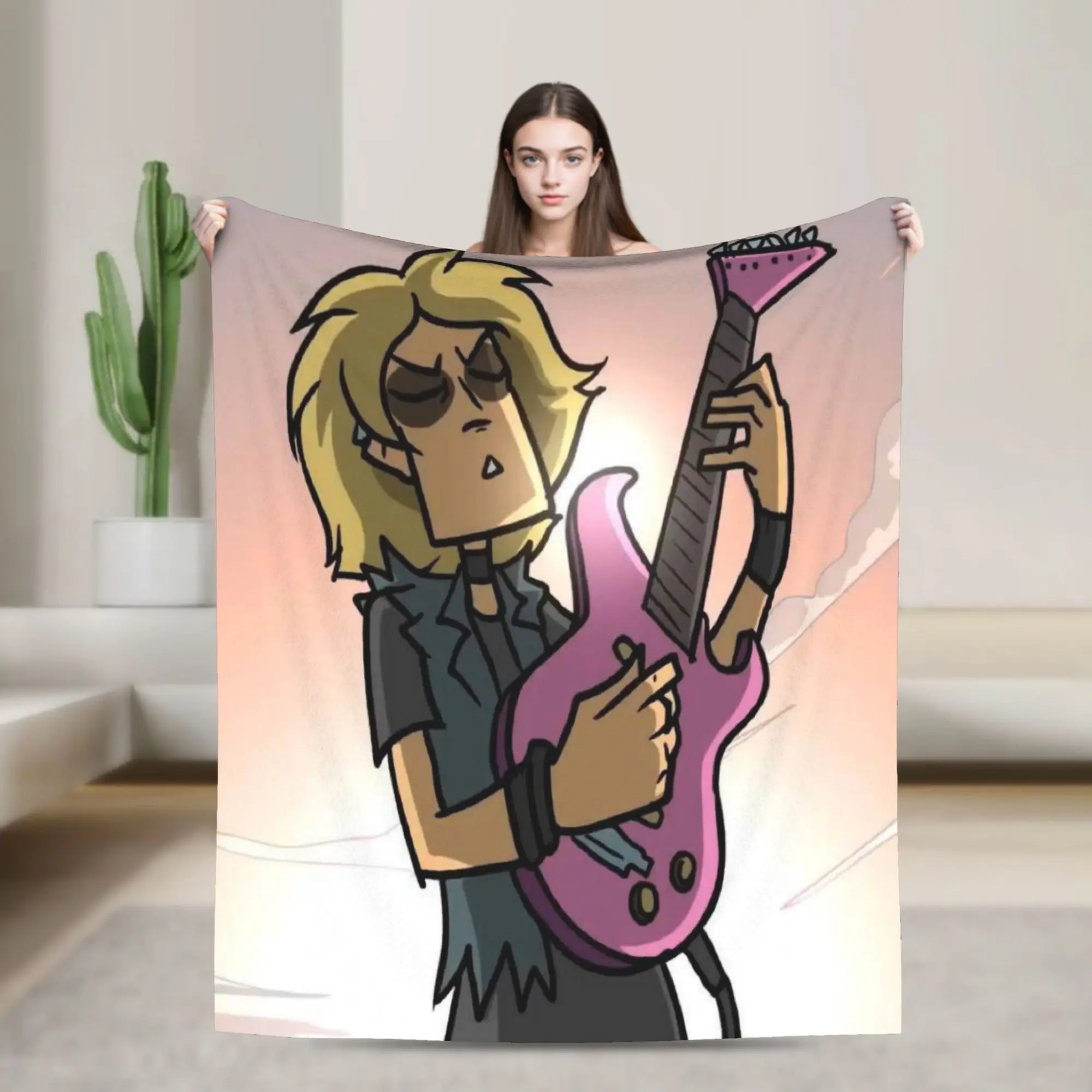Metal Family Dee 2 Blankets  Soft Fluffy Plush Throw Blanket For Child Couch Chair Flannel Bedspread Bed Cover