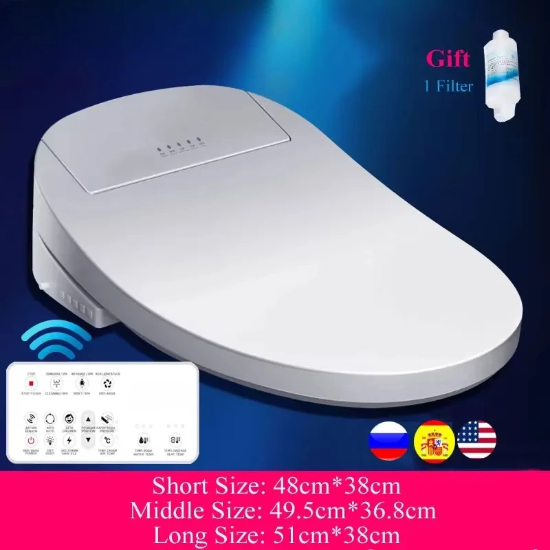  Intelligent Toilet Seat Electric Bidet Cover Smart Bidet heated toilet seat Led Light Wc smart toilet seat lid