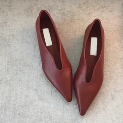 Trend Women Shoes Flats Sandals Summer New Pointed Toe Retro Oxford Shoes Mules Casual Ladies Shoes Walking