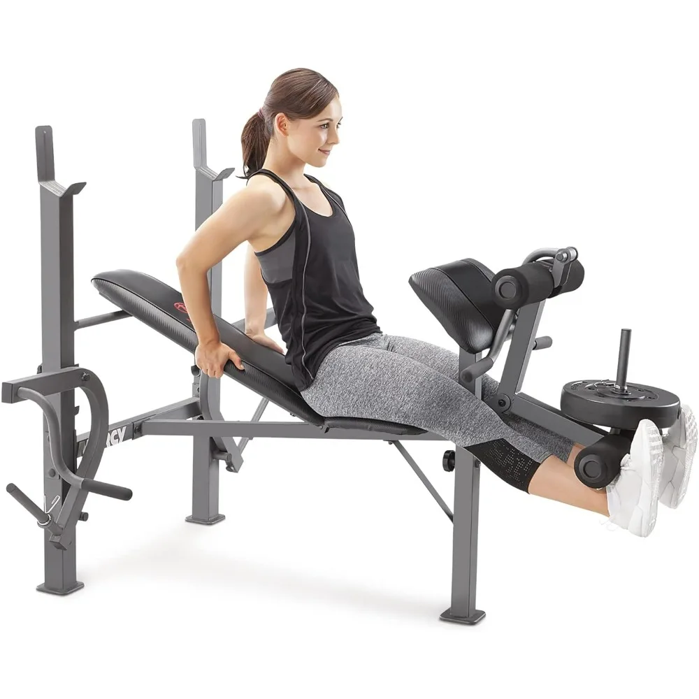 

Standard Weight Bench Incline with Leg Developer and Butterfly Arms, Multifunctional Workout Equipment