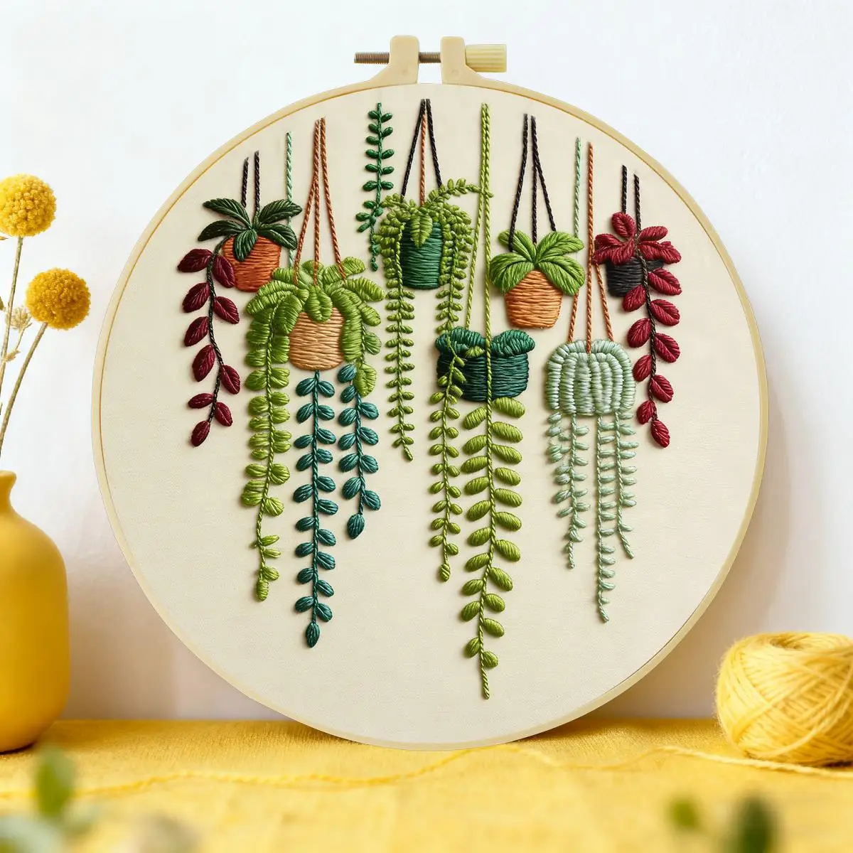 1 Stück 20X20CM/15X15CM 7,87/6,3 Zoll Wolkenkratzer Stickerei Starter-Kit DIY-Kit DIY-Stickerei-Set Handarbeiten Nadelkunst Heimdekoration – Detail 4