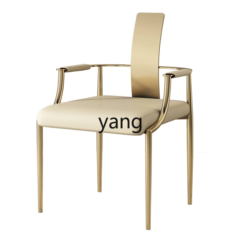 

lmm New Chinese Style Tea Brewing Light Luxury Stainless Steel Master Chair Modern Home Study Room Armchair