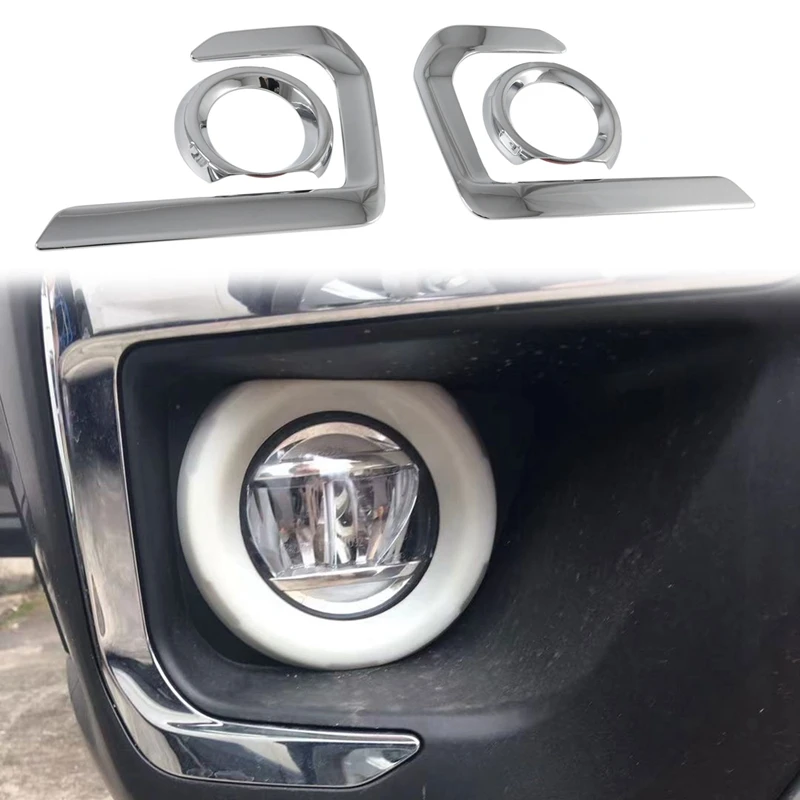 Car Styling Front Head Fog Lamp Light Ring Front Fog Light Eyebrow Sticker Accessories Trim For Subaru Outback 2021