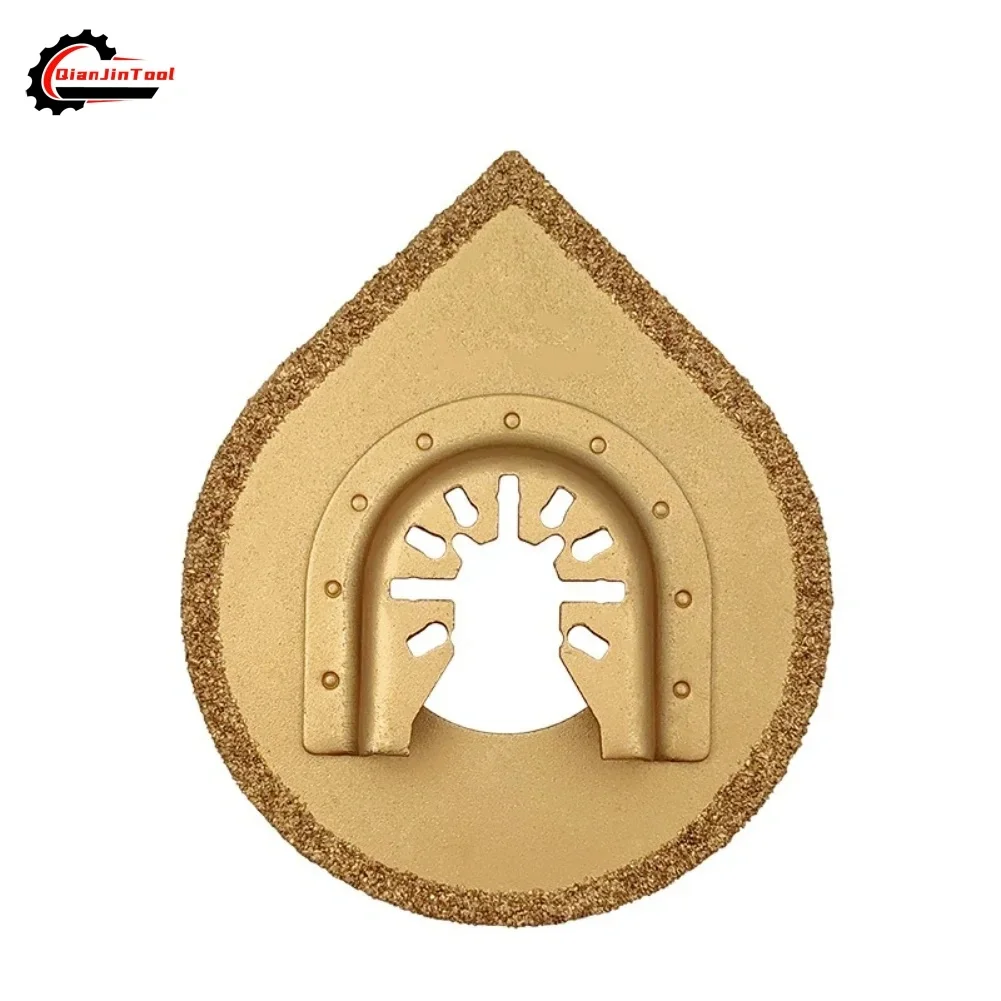 88mm Oscillating Multitool Triangle Carbide Rasp Saw Blade Grind Blade Water Droplet Shaped Grinding Disc Trimming Machine Blade