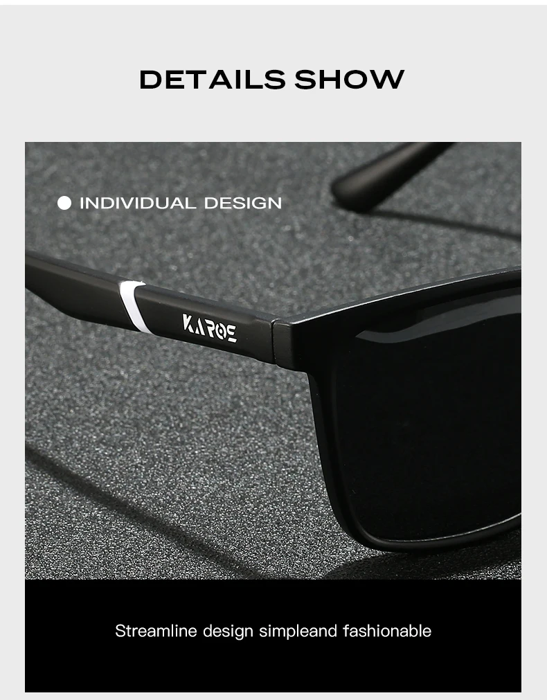 KAROS Polarisierte Sonnenbrille Männer Frauen Sport Angeln Spiegel Sonnenbrille Fahren Im Freien Reise Ultraleicht UV400 Brillen YZ2015 – Detail 6