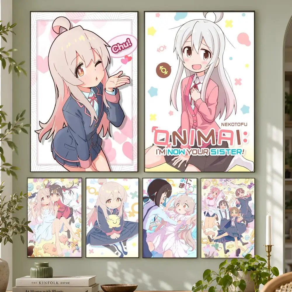 Anime Onimai Im Now Your Sister Kawaii Girl Poster Wall Art Home Decor Living Room Bedroom Office Dorm Apartment Gift