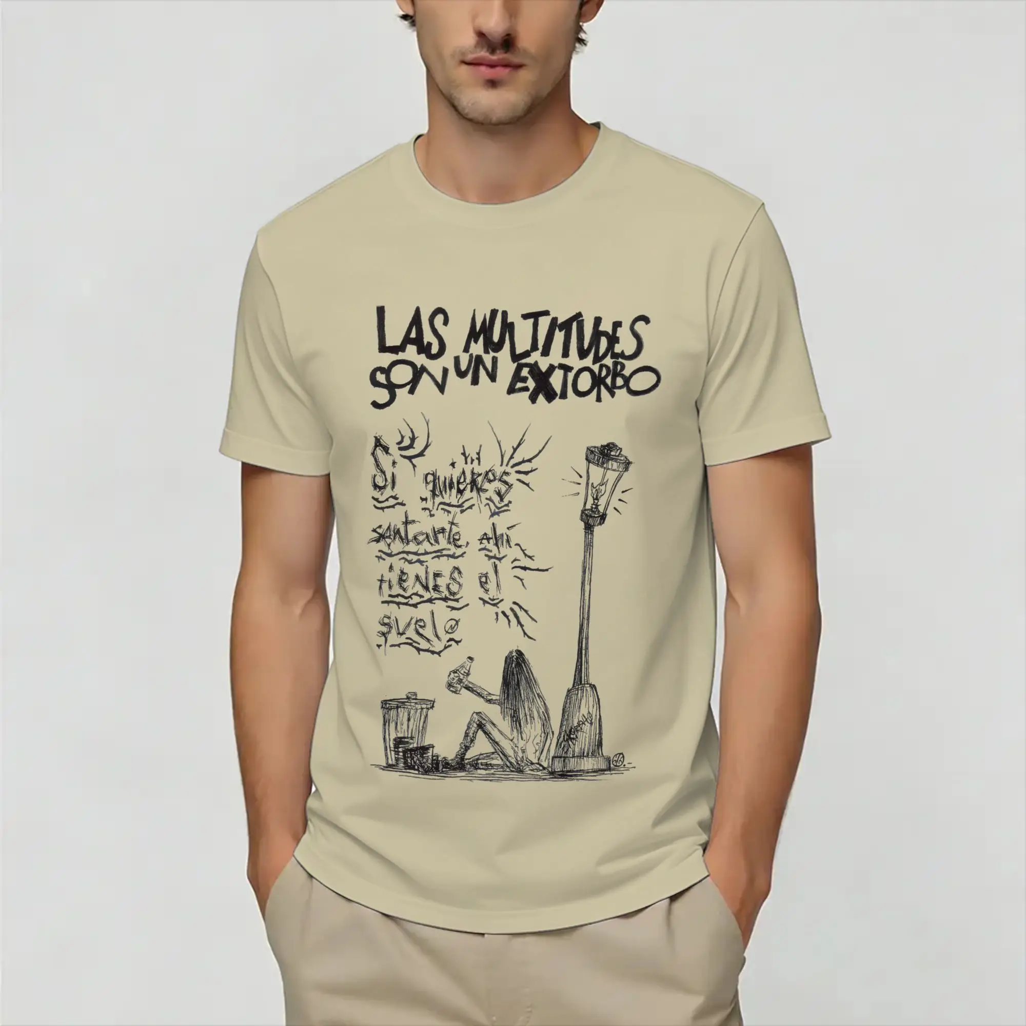 Camisetas Eskorbuto Maldito para hombre, camiseta Retro divertida de algodón, camisetas de manga corta con cuello redondo, ropa de verano