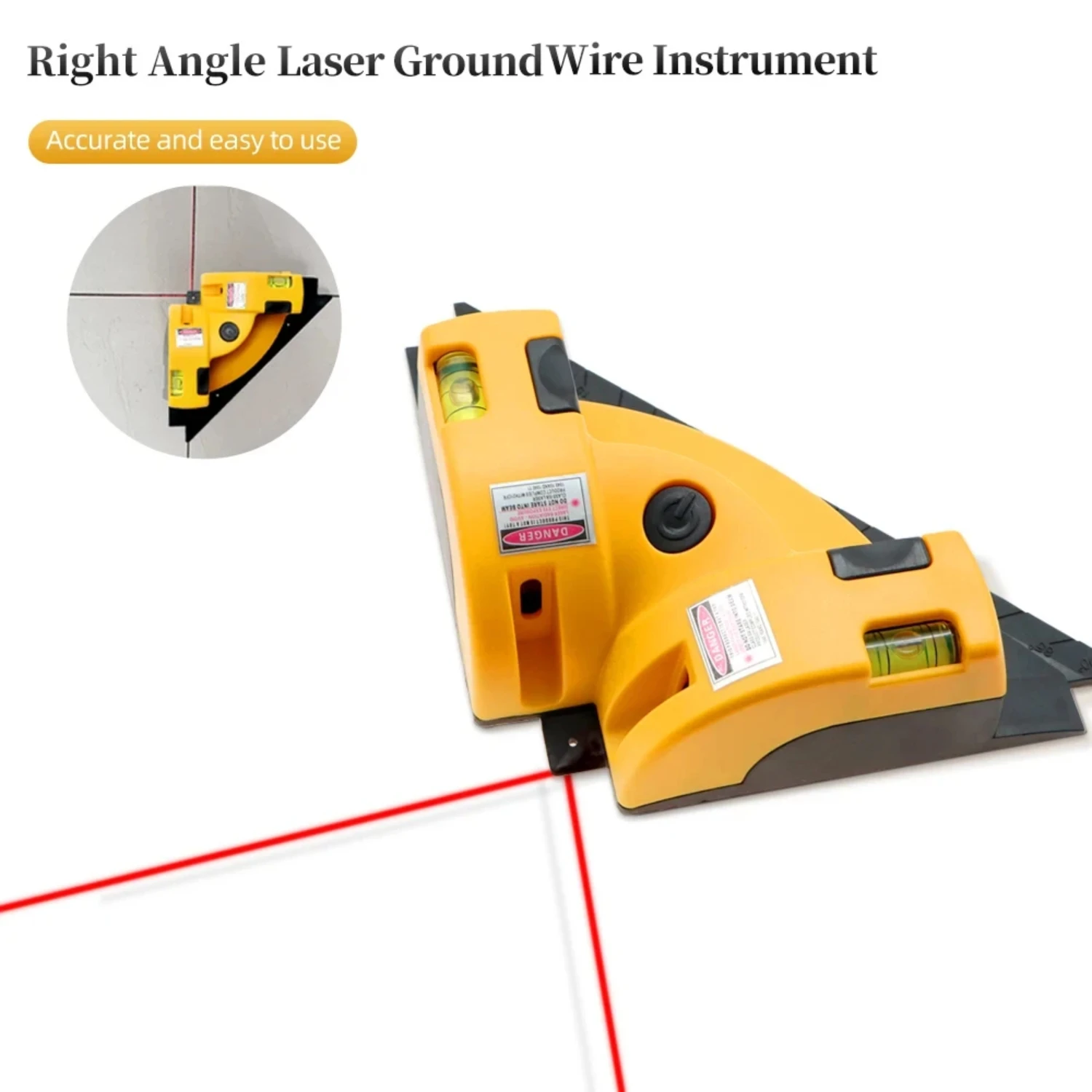 40% Off Best Precision 90 Degree Square Laser Level Tool - Accurate Measurement & Projection