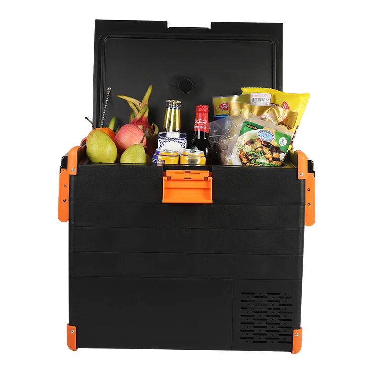 New 52L Car Refrigerator DC 12v Car Fridge OEM Portable compressor Fridge Small Car Fridge Outdoor camping business bbq