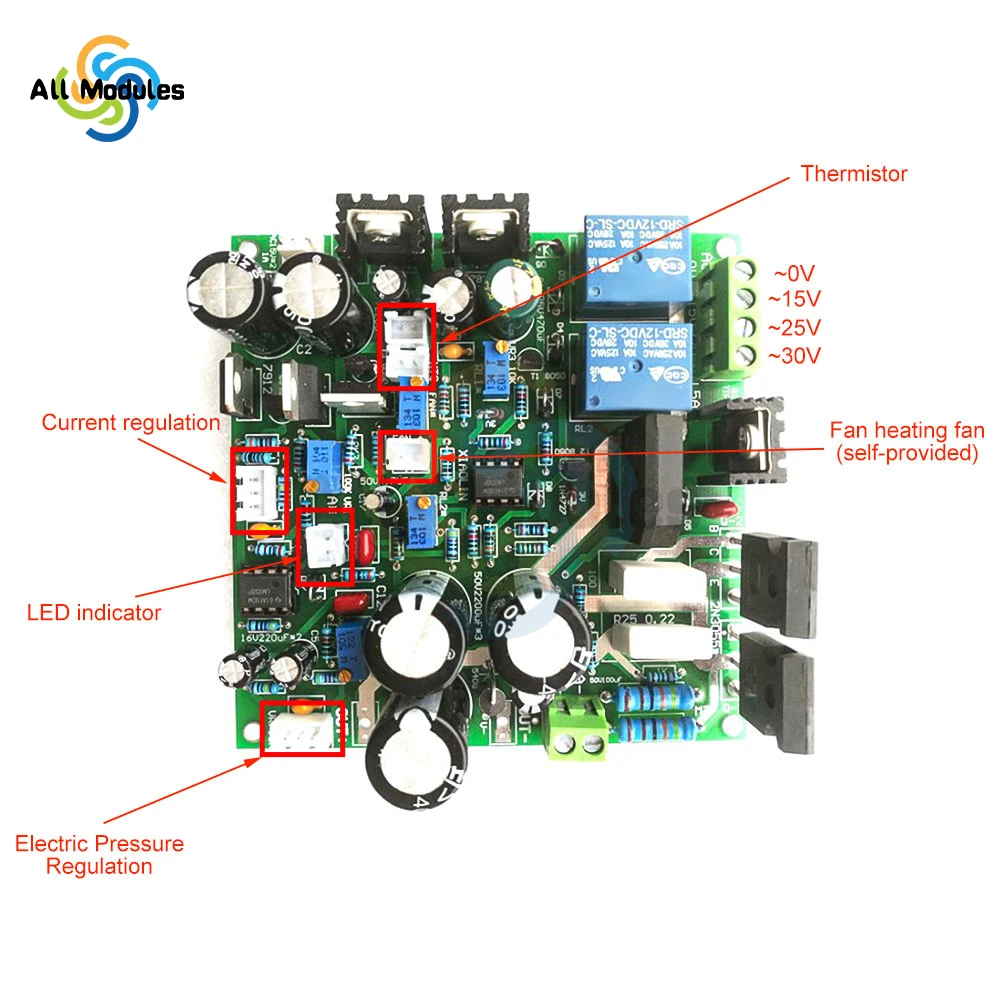 DIY Power Board Kit Adjustable Power Supply 0-30V 0-5A Learning Experiment Power Board Constant Voltage and Current Power Board