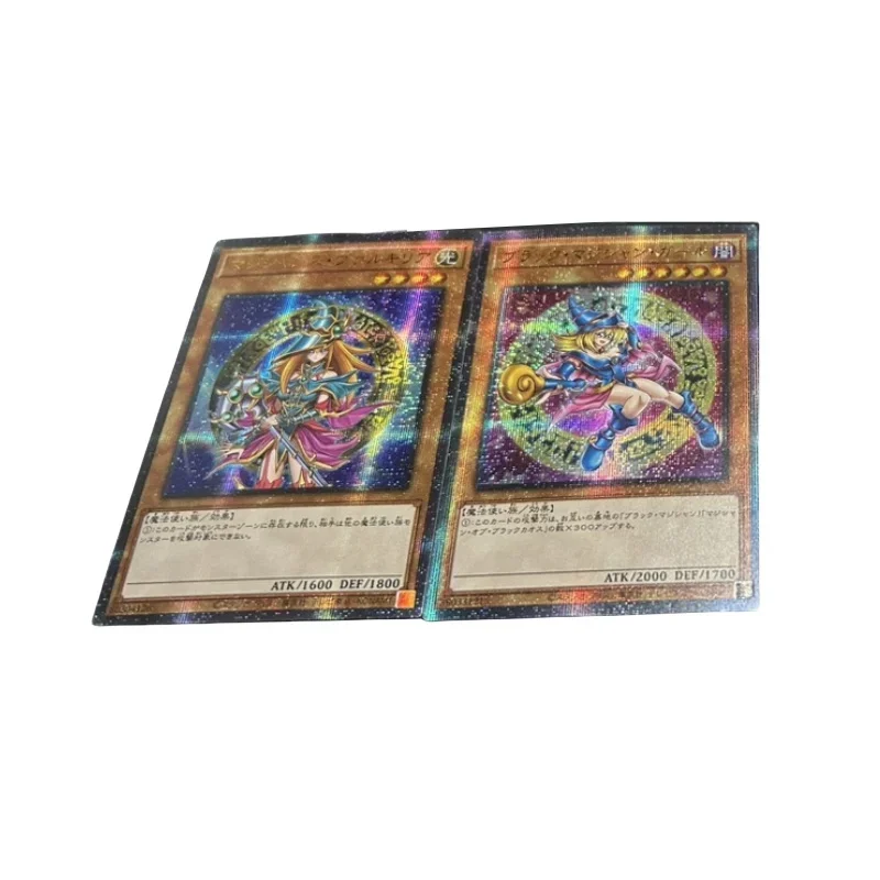 Yu-Gi-Oh! 5 Sheet Flash Card Black Magician Girl Different Painting Diy Gauze Series Action Toy Figure Anime Game Collection